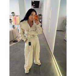 Buch kelnės light beige