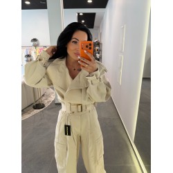Buch kelnės light beige