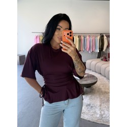 Marškinėliai Vang Burgundy Marškinėliai Vang Burgundy