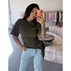 Marškinėliai Side Khaki Marškinėliai Side Khaki