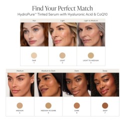 Jane Iredale HydroPure tonuotas serumas su hialurono rūgštimi ir kofermentu Q10