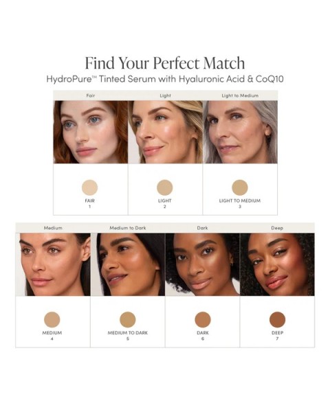 Jane Iredale HydroPure tonuotas serumas su hialurono rūgštimi ir kofermentu Q10