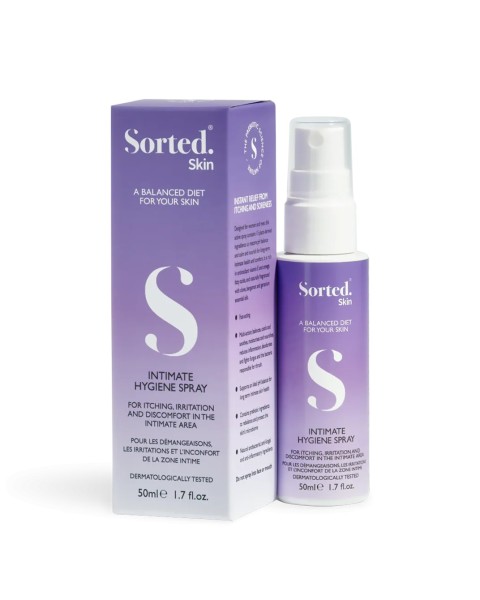 Sorted Skin Intymios higienos purškiklis su prebiotikais, 50 ml