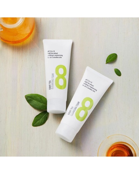 BOM Eight Tea Cleansing Foam - valomosios veido putos
