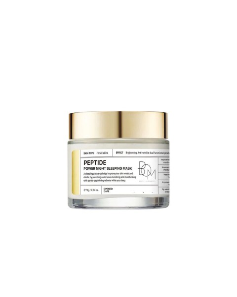 BOM Peptide Power night sleeping mask - naktinė veido kaukė