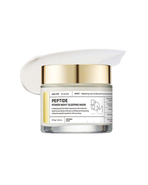 BOM Peptide Power night sleeping mask - naktinė veido kaukė