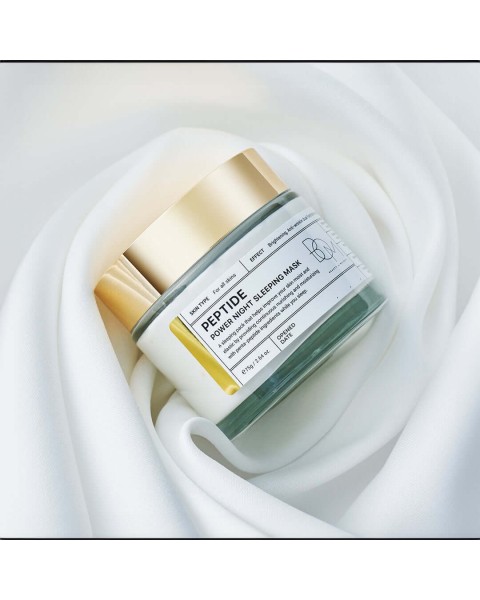 BOM Peptide Power night sleeping mask - naktinė veido kaukė