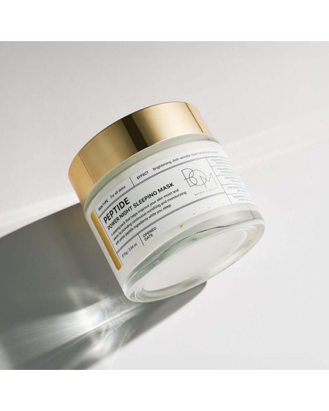 BOM Peptide Power night sleeping mask - naktinė veido kaukė