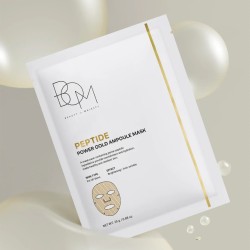 BOM Peptide Power Gold Ampoule Mask - lakštinė veido kaukė