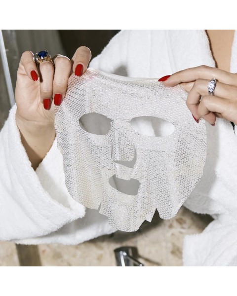 BOM Peptide Power Gold Ampoule Mask - lakštinių veido kaukių dėžutė, 5 vnt