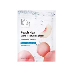 BOM Peach Hya Blend Moisturizing Mask - drėkinanti odą lakštinė veido kaukė, 1 vnt BOM Peach Hya Blend Moisturizing Mask - drėkinanti odą lakštinė veido kaukė, 1 vnt