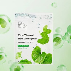 BOM Cica Thenol Blend Calming Mask - raminanti odą lakštinė veido kaukė, 1 vnt BOM Cica Thenol Blend Calming Mask - raminanti odą lakštinė veido kaukė, 1 vnt