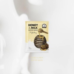 BOM Honey & Milk Water Mask - Drėkinančios odą lakštinės veido kaukės, 10 vnt. BOM Honey & Milk Water Mask - Drėkinančios odą lakštinės veido kaukės, 10 vnt.