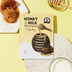 BOM Honey & Milk Water Mask - Drėkinančios odą lakštinės veido kaukės, 10 vnt. BOM Honey & Milk Water Mask - Drėkinančios odą lakštinės veido kaukės, 10 vnt.