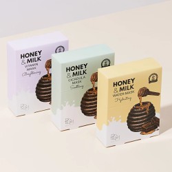 BOM Honey & Milk Vitamin Mask - skaistinančios odą lakštinės veido kaukės, 10 vnt BOM Honey & Milk Vitamin Mask - skaistinančios odą lakštinės veido kaukės, 10 vnt