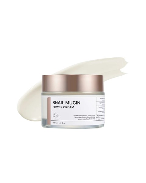 BOM Snail Mucin Power Cream - intensyviai drėkinantis ir stangrinantis veido kremas