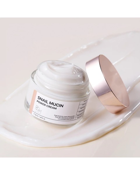 BOM Snail Mucin Power Cream - intensyviai drėkinantis ir stangrinantis veido kremas