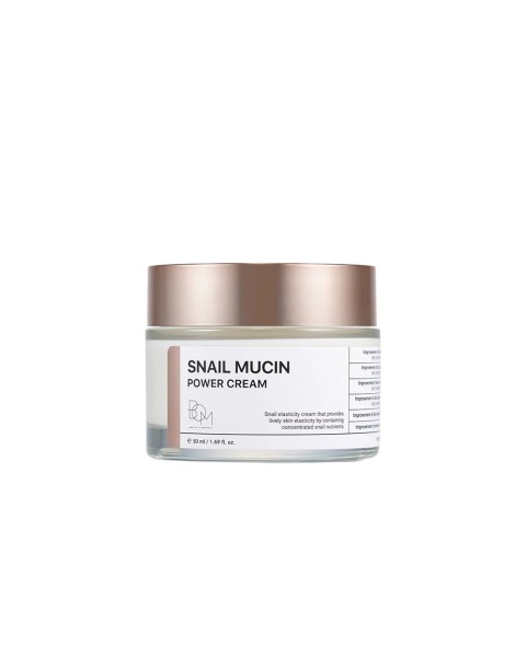 BOM Snail Mucin Power Cream - intensyviai drėkinantis ir stangrinantis veido kremas
