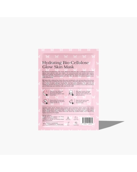 Skinlovers Drėkinanti Bioceliuliozinė Veido Kaukė (1vnt.)