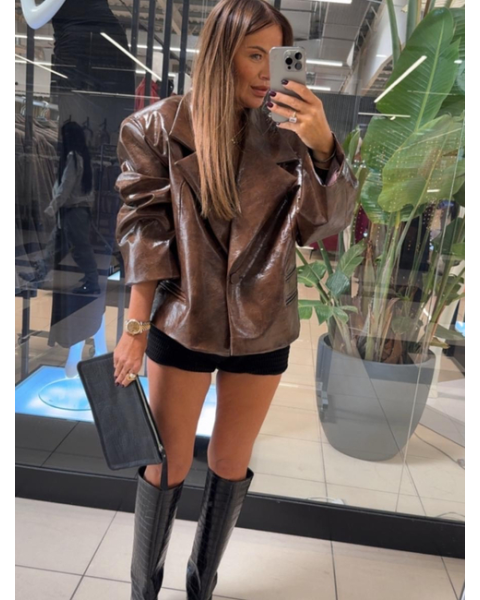 Fall rudas švarkas