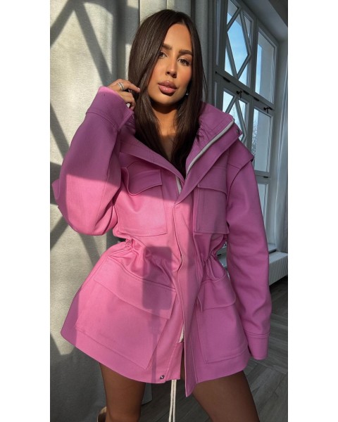 Denim striukė liemenė Pink